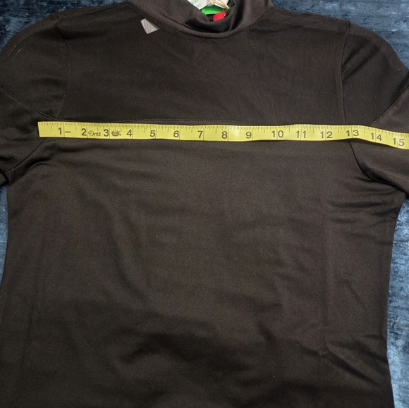 Black Sheer Mesh Collared Neckline & Solid Black  Long-Sleeve Top - Picture 5 of 6